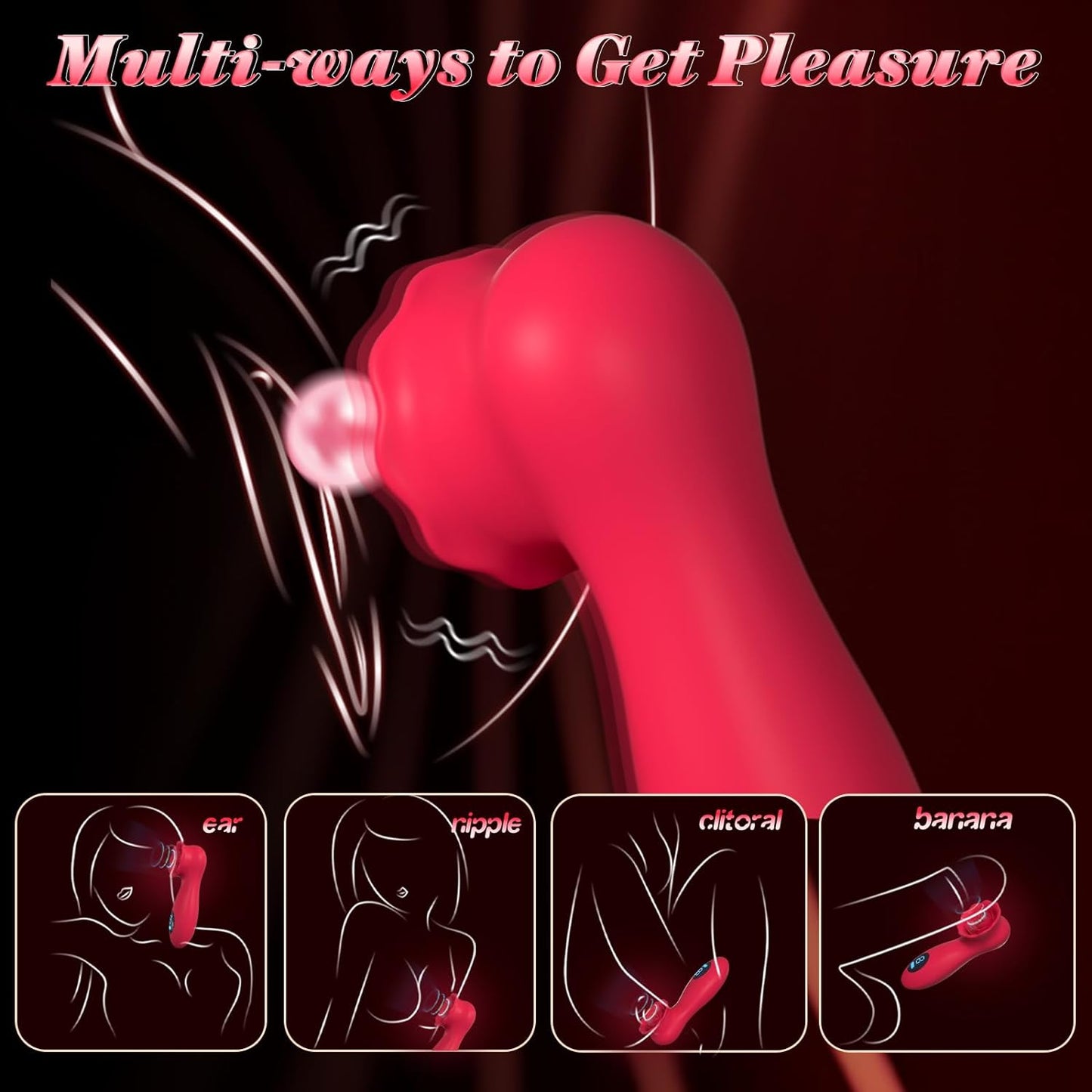 Smart LCD Display Clitoris Nipple Vibrator