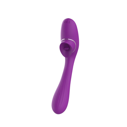 Licking Bendable G-spot Clitoral Tongue Vibrator